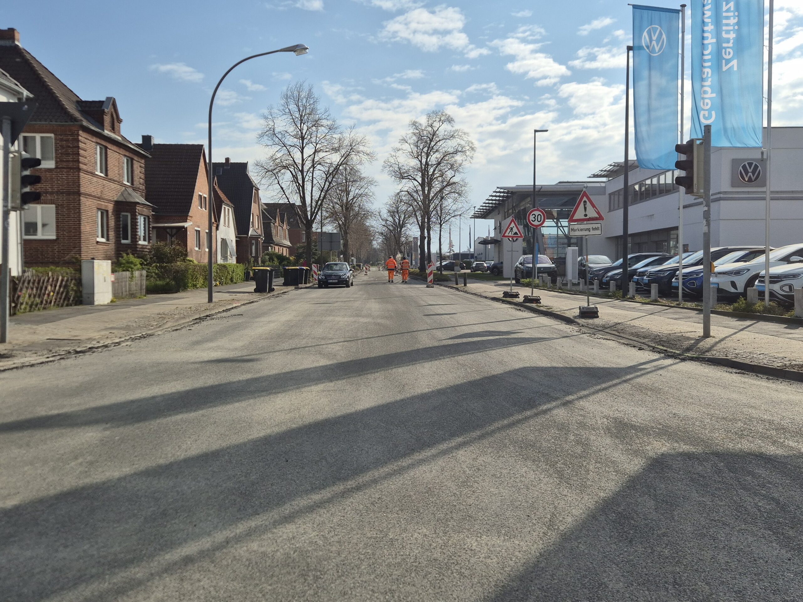 Straße wieder freigegeben.